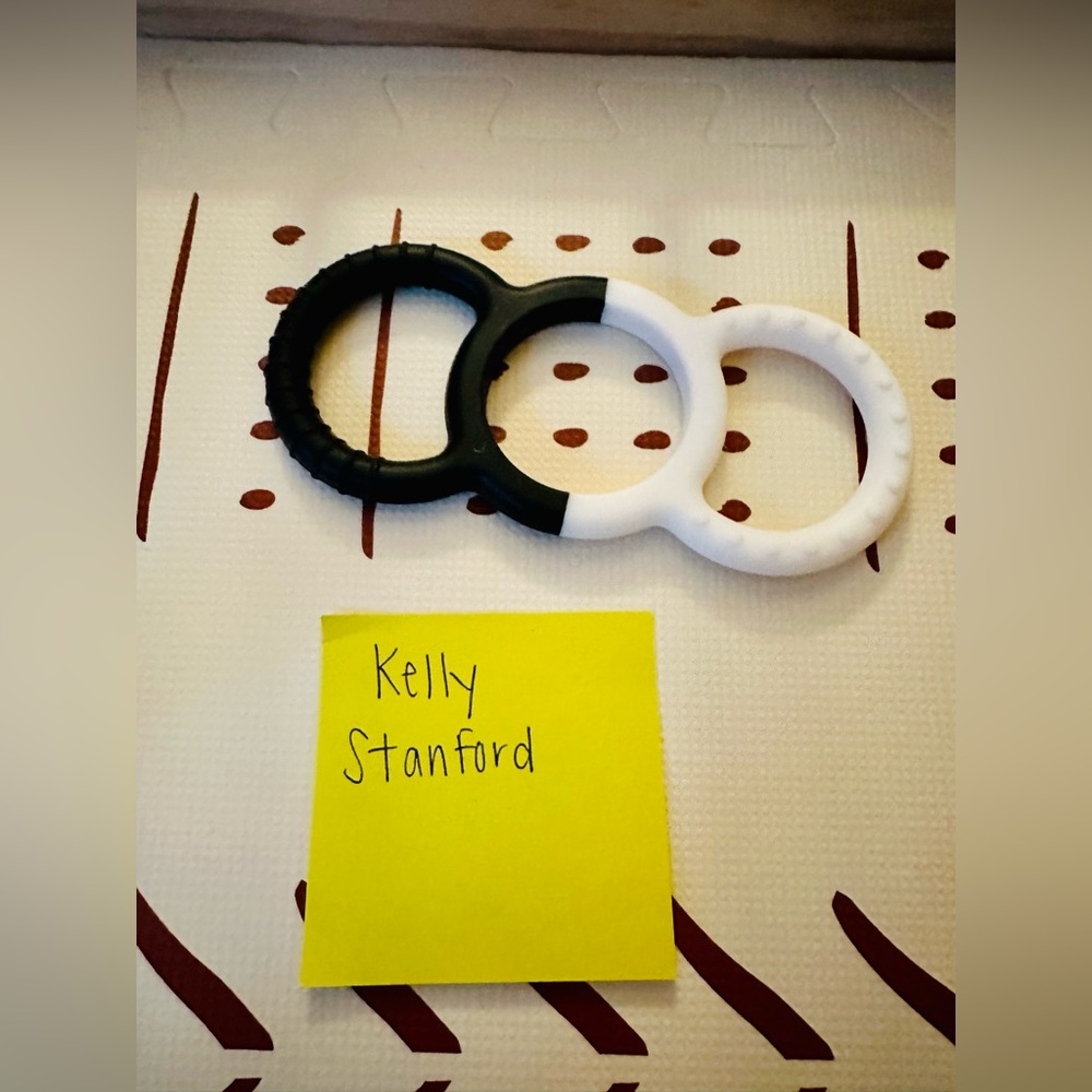 Lovevery Black and White Silicone Toy